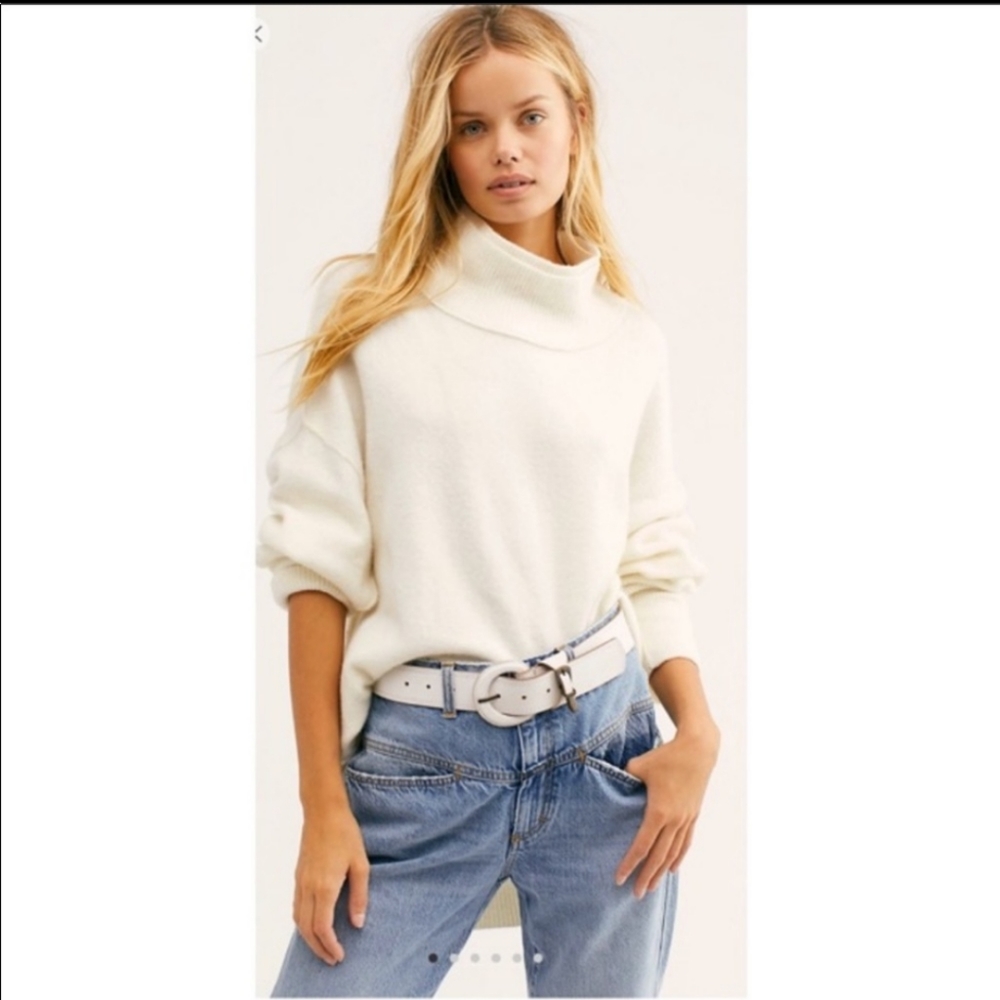 Free People Afterglow mock neck sweater